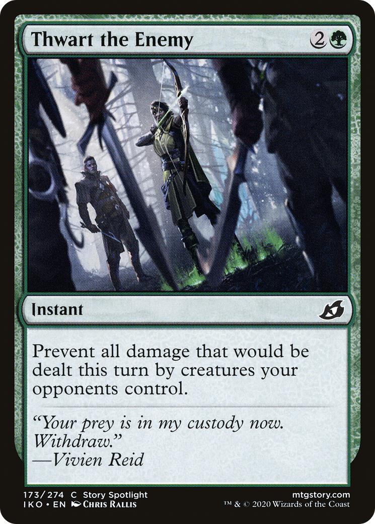 Thwart the Enemy (IKO-173) [Ikoria: Lair of Behemoths] Foil MTG Single Wizards of the Coast