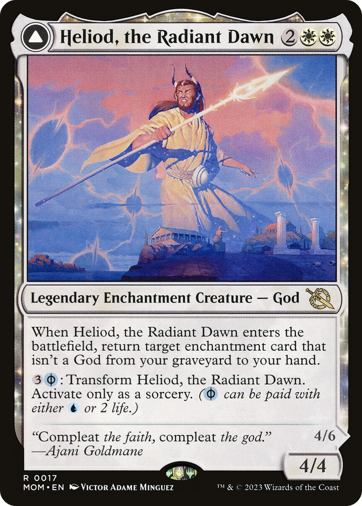 Heliod, the Radiant Dawn (MOM-017) [March of the Machine] Foil MTG Single Wizards of the Coast