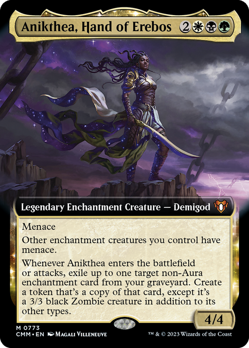 Anikthea, Hand of Erebos (CMM-773) [Commander Masters] (Extended Art) Foil MTG Single Wizards of the Coast