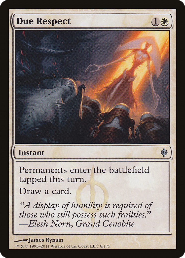 Due Respect (NPH-008) [New Phyrexia] MTG Single Wizards of the Coast