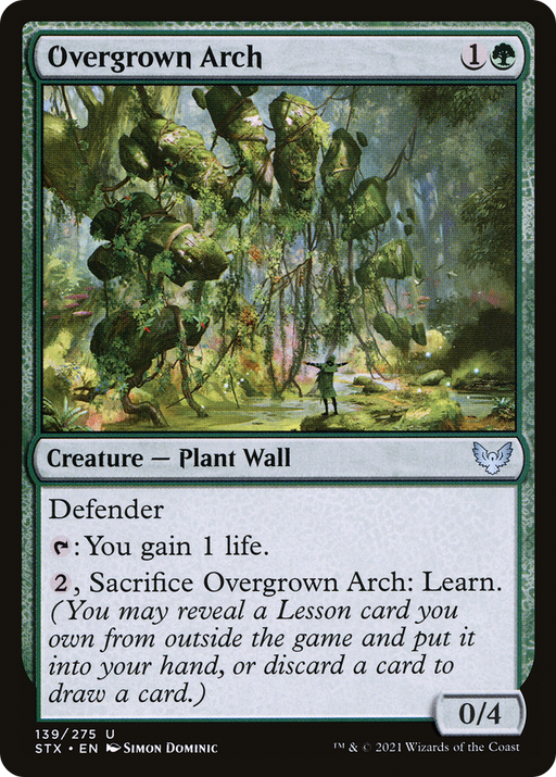 Overgrown Arch (STX-139) [Strixhaven: School of Mages] Foil MTG Single Wizards of the Coast