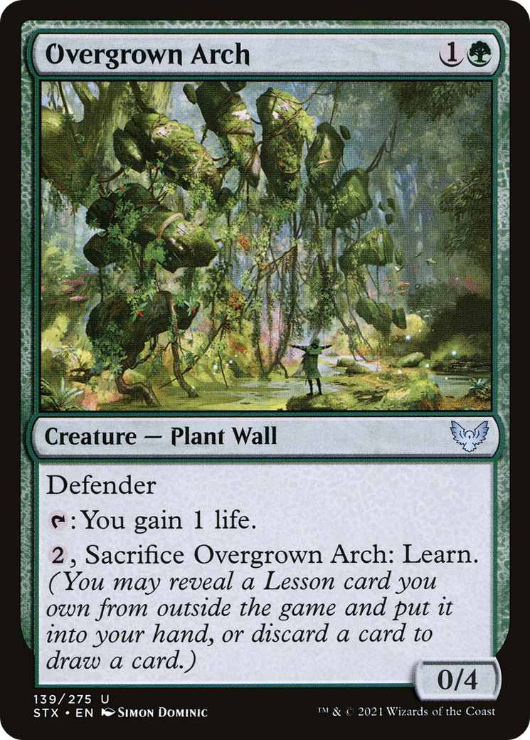 Overgrown Arch (STX-139) [Strixhaven: School of Mages] MTG Single Wizards of the Coast