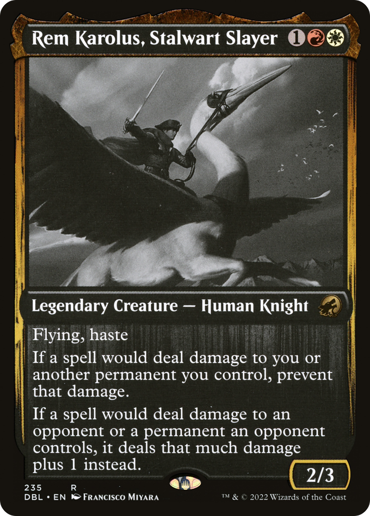 Rem Karolus, Stalwart Slayer (DBL-235) [Innistrad: Double Feature] Foil MTG Single Wizards of the Coast