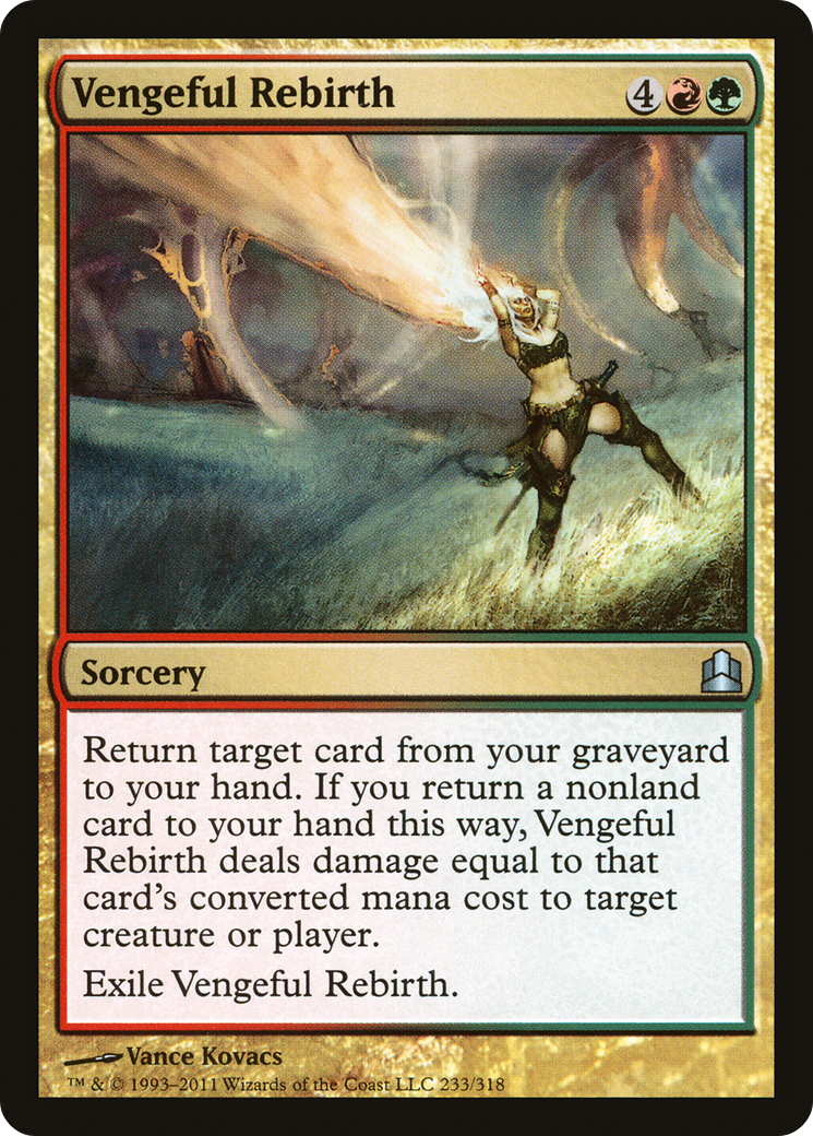 Vengeful Rebirth (CMD-233) [Commander 2011] MTG Single Wizards of the Coast
