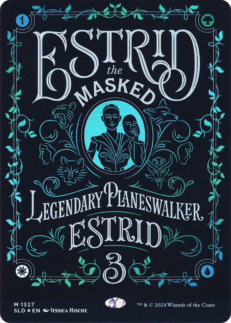 Estrid, the Masked (SLD-1327) [Secret Lair Drop] (Borderless) Foil