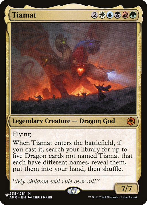 Tiamat (LIST-235/281) [Mystery Booster] The List MTG Single Wizards of the Coast