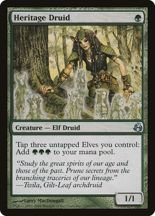 Heritage Druid (MOR-126) [Morningtide] MTG Single Wizards of the Coast