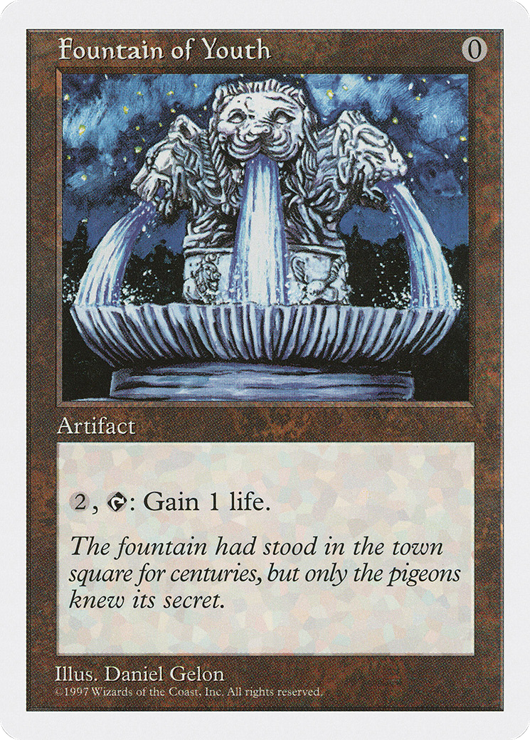 Fountain of Youth (5ED-372) [Fifth Edition] MTG Single Wizards of the Coast