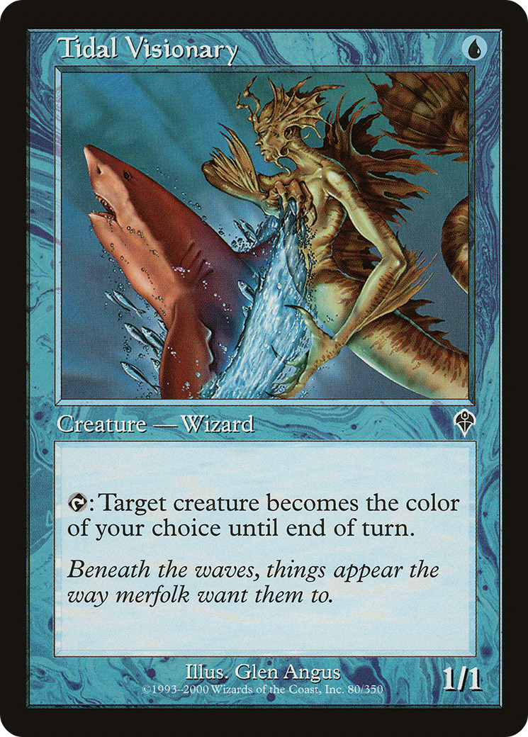 Tidal Visionary (INV-080) [Invasion] Foil MTG Single Wizards of the Coast