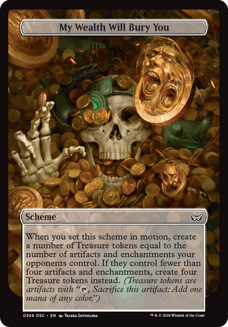 My Wealth Will Bury You (Full Art) (A:DSC-346) [Duskmourn: House of Horror Commander] MTG Single Wizards of the Coast
