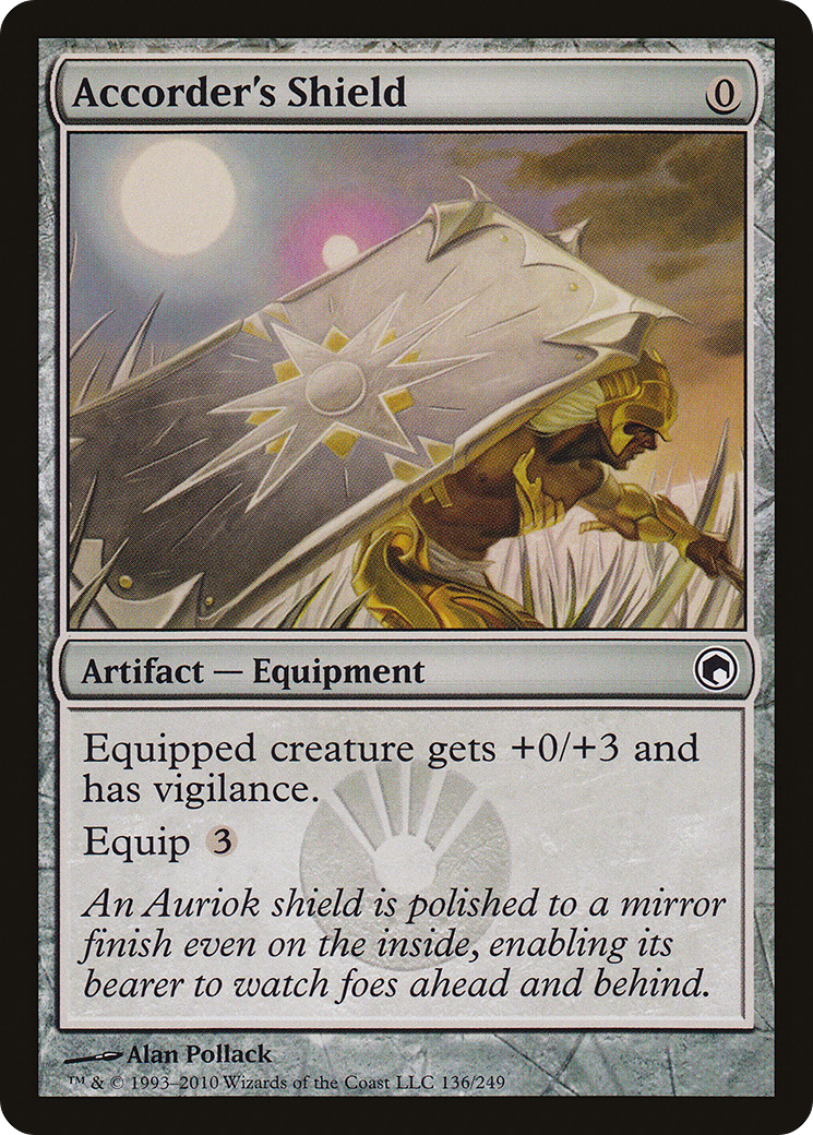 Accorder's Shield (SOM-136) [Scars of Mirrodin] Foil MTG Single Wizards of the Coast