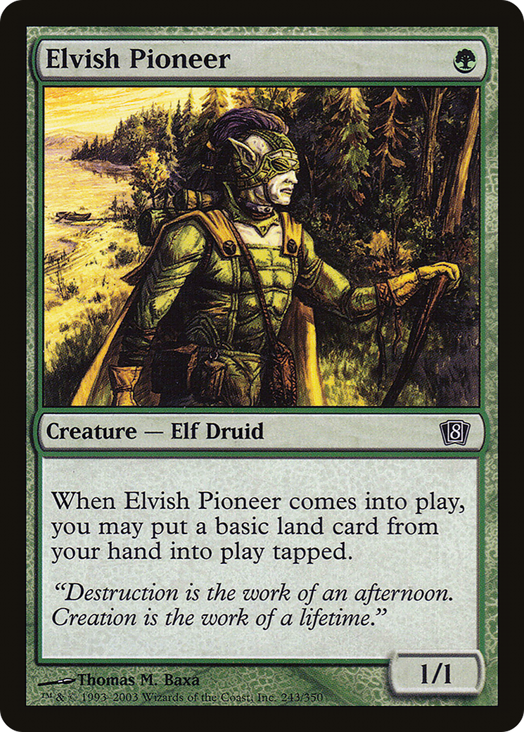 Elvish Pioneer (8ED-243) [8th Edition] MTG Single Wizards of the Coast