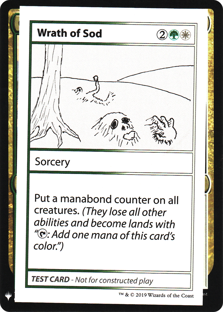 Wrath of Sod (CMB1-103) [Mystery Booster] Playtest Cards 2019 MTG Single Wizards of the Coast