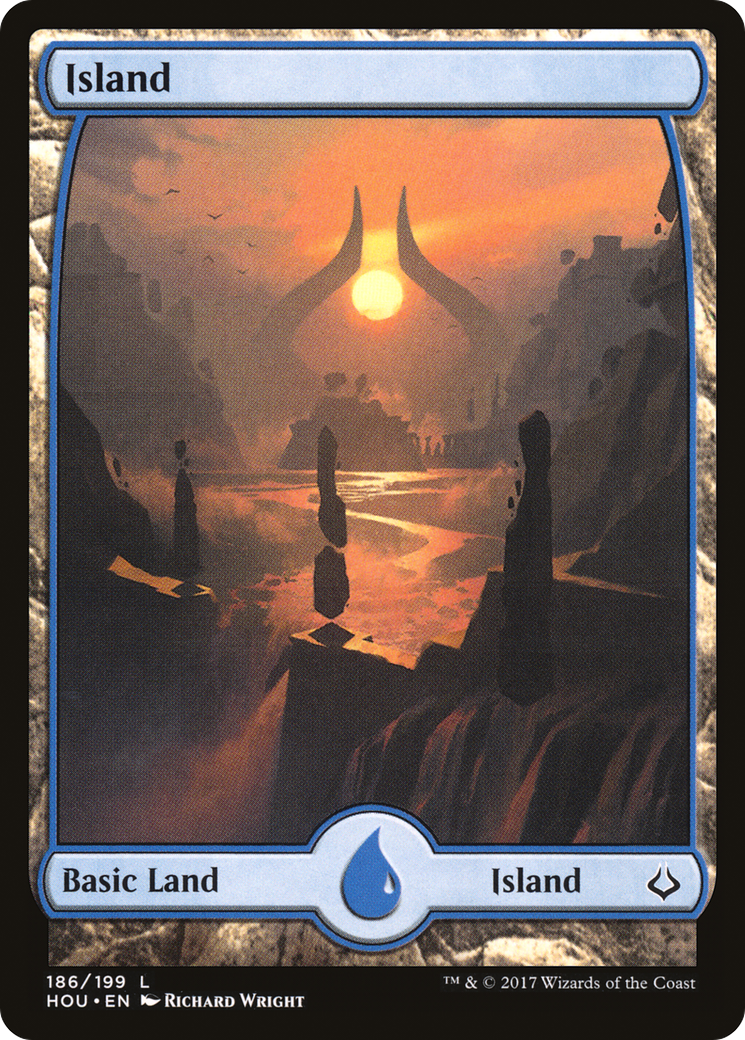 Island (HOU-186) [Hour of Devastation] Foil MTG Single Wizards of the Coast