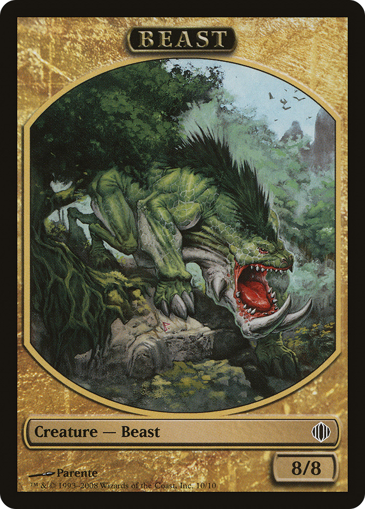 Beast Token (Multicolor) (ALA-010) [Tokens] Shards of Alara Tokens MTG Single Wizards of the Coast