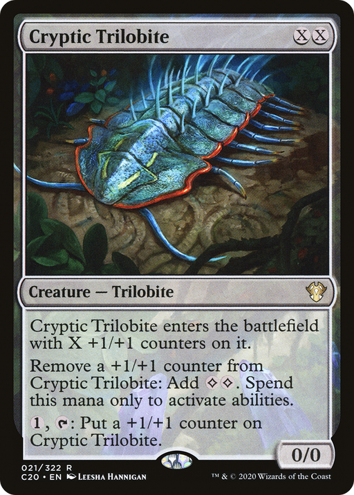 Cryptic Trilobite (C20-021) [Commander 2020] MTG Single Wizards of the Coast