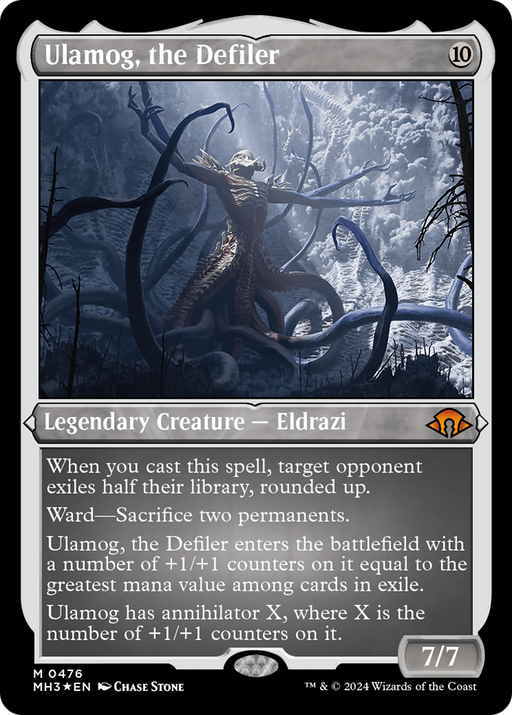 Ulamog, the Defiler (Foil Etched) (MH3-476) [Modern Horizons 3] Foil MTG Single Wizards of the Coast