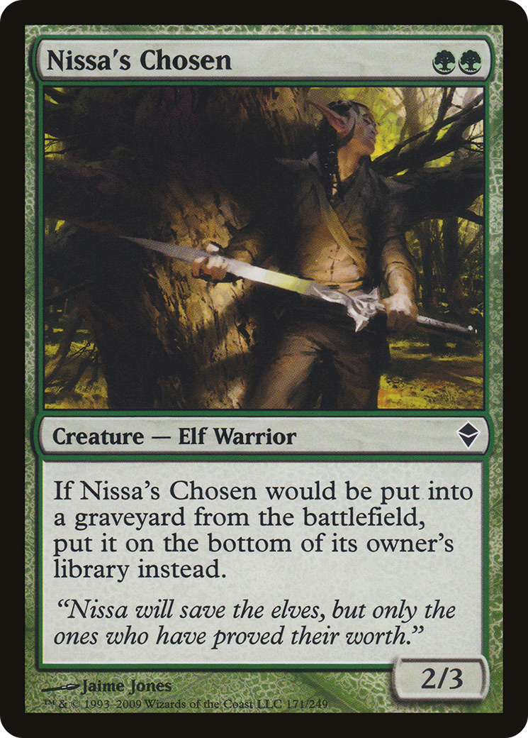Nissa's Chosen (ZEN-171) [Zendikar] Foil MTG Single Wizards of the Coast