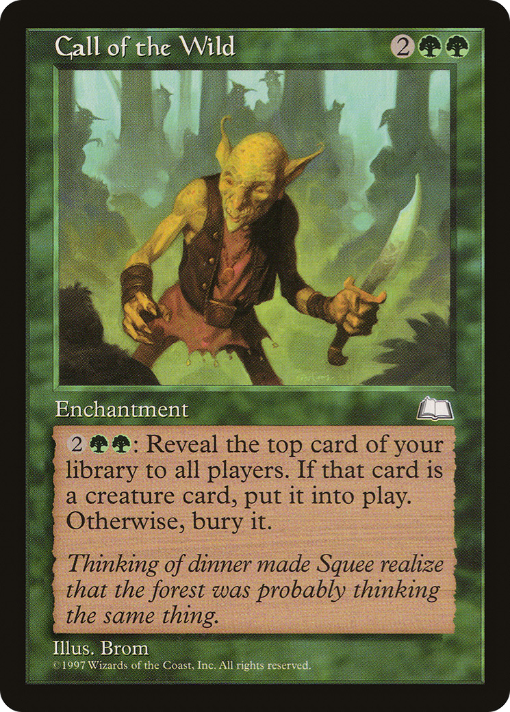 Call of the Wild (WTH-122) [Weatherlight] MTG Single Wizards of the Coast