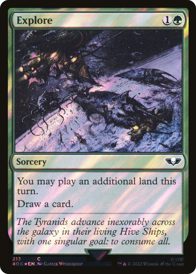 Explore (40K-213★) [Warhammer 40,000 Commander] Foil MTG Single Wizards of the Coast
