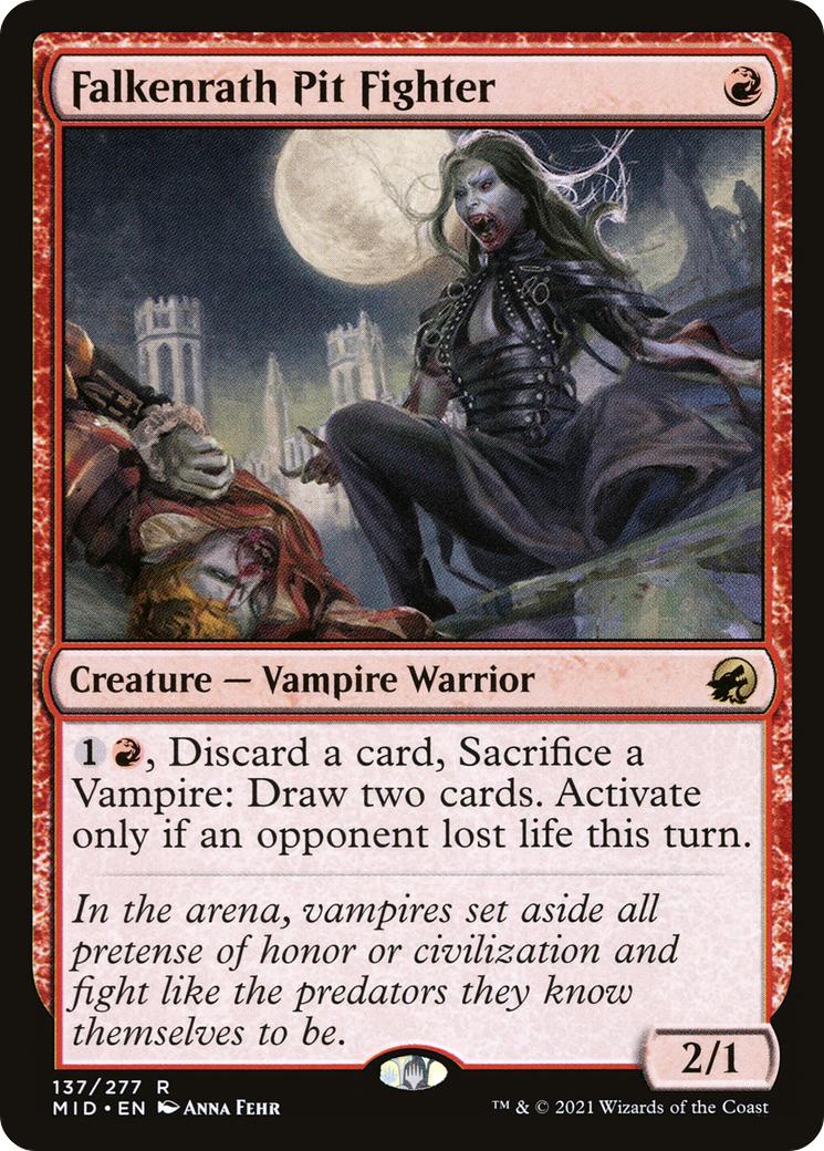 Falkenrath Pit Fighter (MID-137) [Innistrad: Midnight Hunt] MTG Single Wizards of the Coast