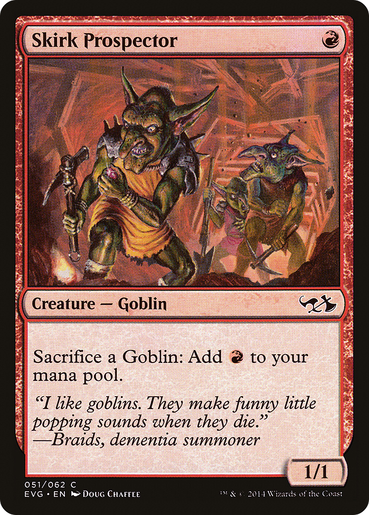 Skirk Prospector (DD3-) [Misc] Duel Decks Anthology: Elves vs. Goblins MTG Single Wizards of the Coast
