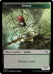 Thopter (0020) // Spider Double-Sided Token [Tokens] Murders at Karlov Manor Tokens MTG Single Magic: The Gathering