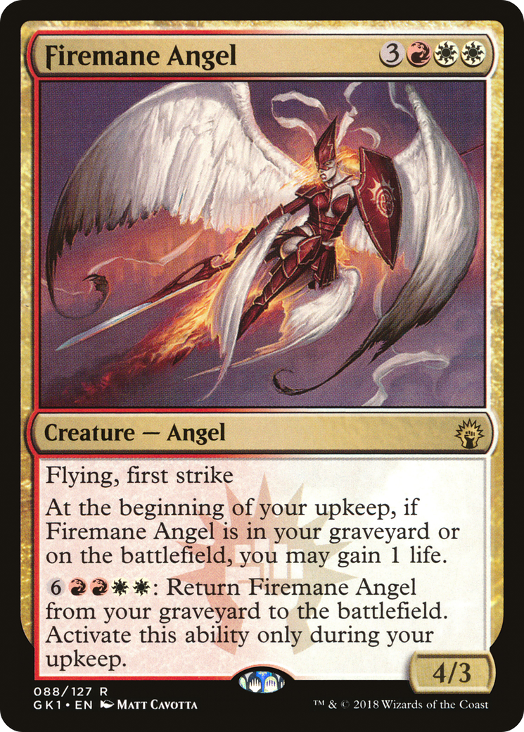 Firemane Angel (GR1-088) [Misc] GRN Guild Kit MTG Single Wizards of the Coast