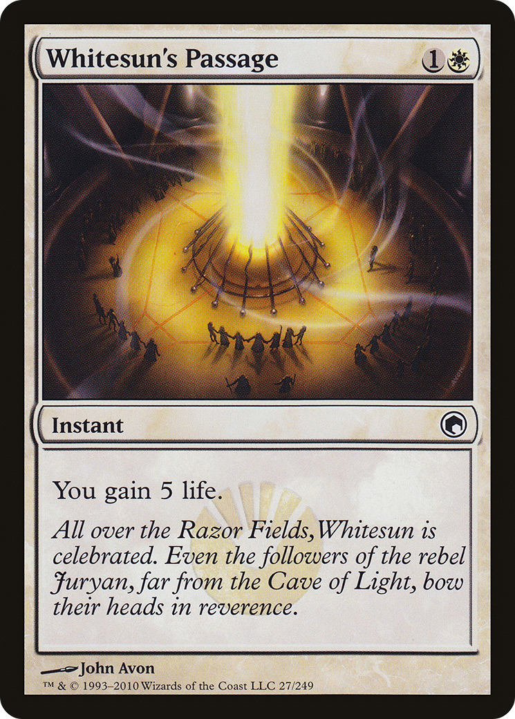 Whitesun's Passage (SOM-027) [Scars of Mirrodin] Foil MTG Single Wizards of the Coast