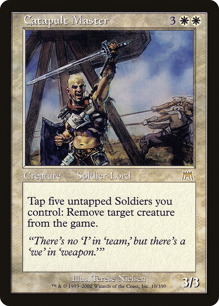 Catapult Master (ONS-010) [Onslaught] MTG Single Wizards of the Coast