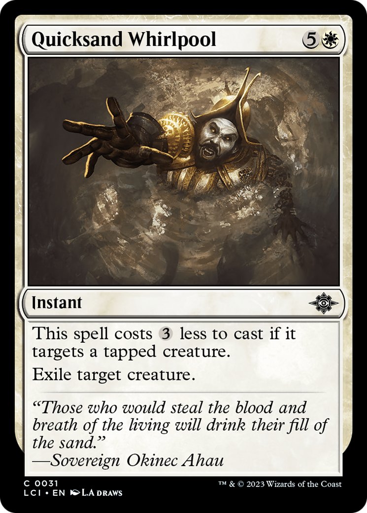 Quicksand Whirlpool (LCI-031) [The Lost Caverns of Ixalan] MTG Single Wizards of the Coast