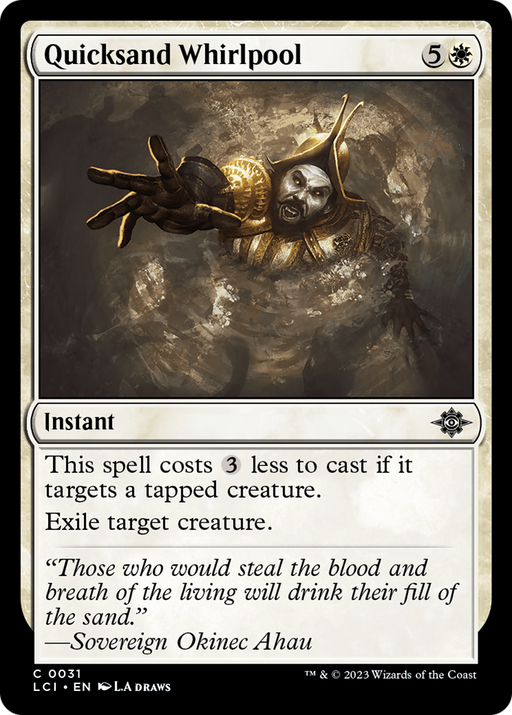 Quicksand Whirlpool (LCI-031) [The Lost Caverns of Ixalan] MTG Single Wizards of the Coast