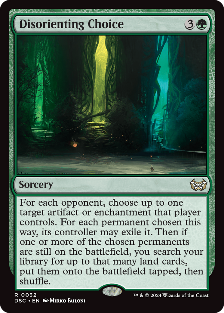 Disorienting Choice (DSC-032) [Duskmourn: House of Horror Commander] MTG Single Wizards of the Coast