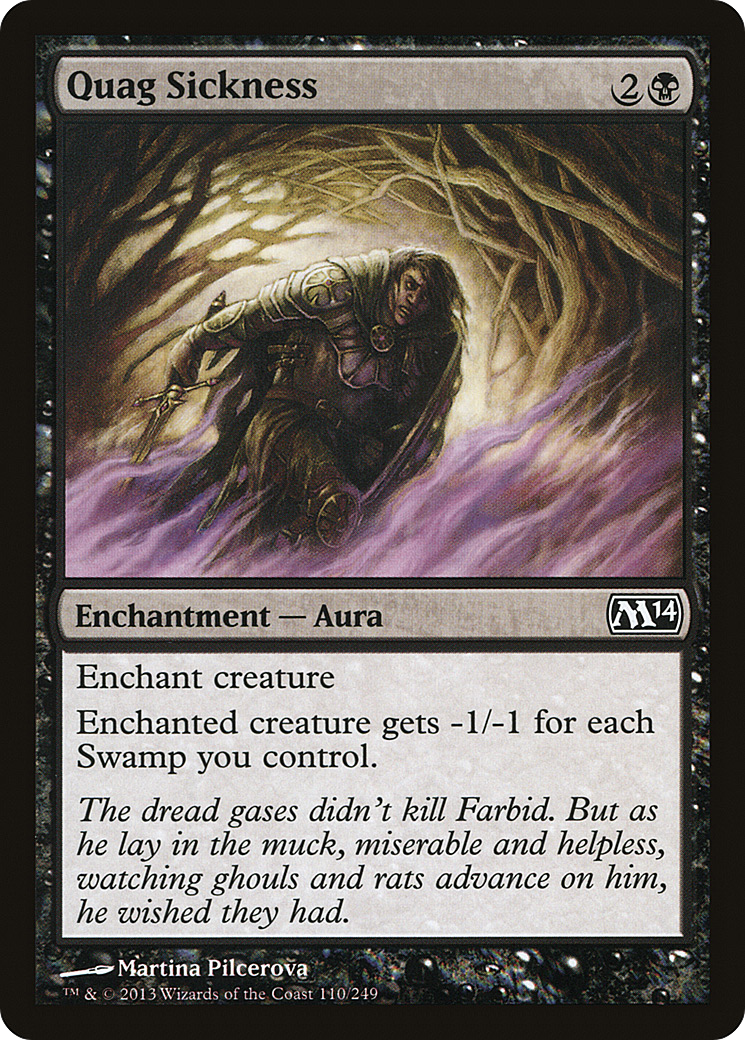 Quag Sickness (M14-110) [Magic 2014] MTG Single Wizards of the Coast