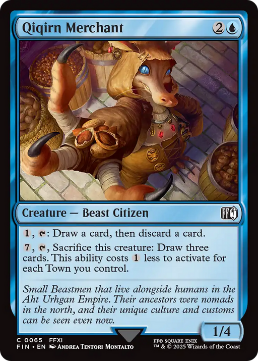 Qiqirn Merchant (FIN-065) [FINAL FANTASY] Foil MTG Single Wizards of the Coast