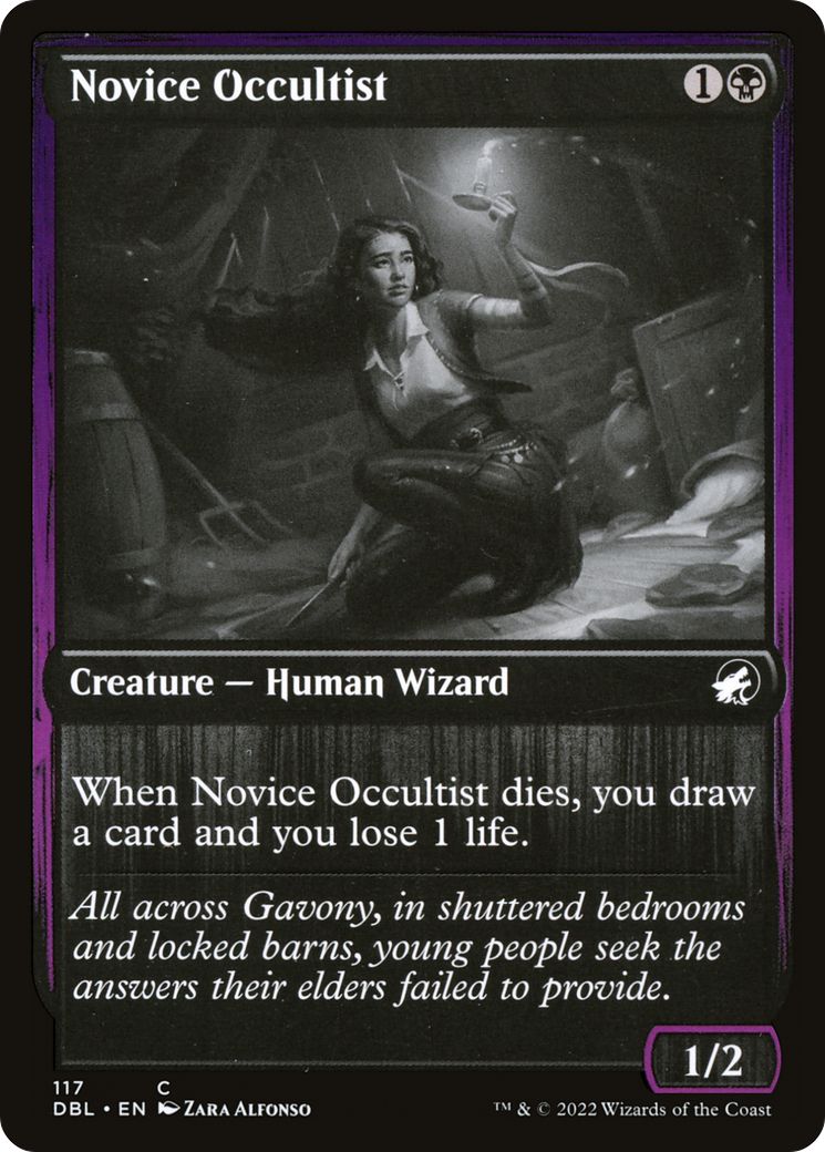 Novice Occultist (DBL-117) [Innistrad: Double Feature] Foil MTG Single Wizards of the Coast
