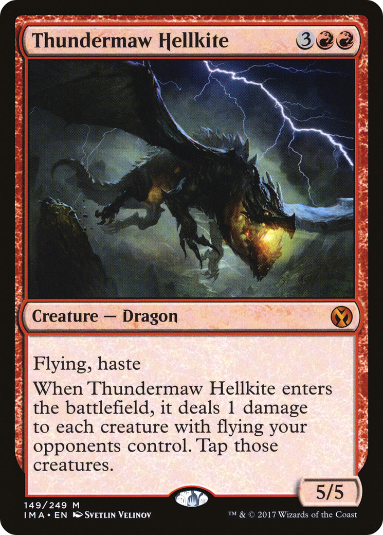 Thundermaw Hellkite (IMA-149) [Iconic Masters] MTG Single Wizards of the Coast