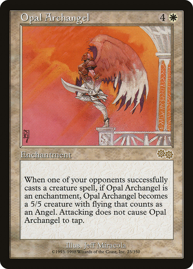 Opal Archangel (USG-023) [Urza's Saga] MTG Single Wizards of the Coast