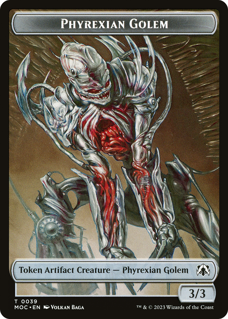 Phyrexian Golem (TMOC-039) [Tokens] March of the Machine Commander Tokens MTG Single Wizards of the Coast