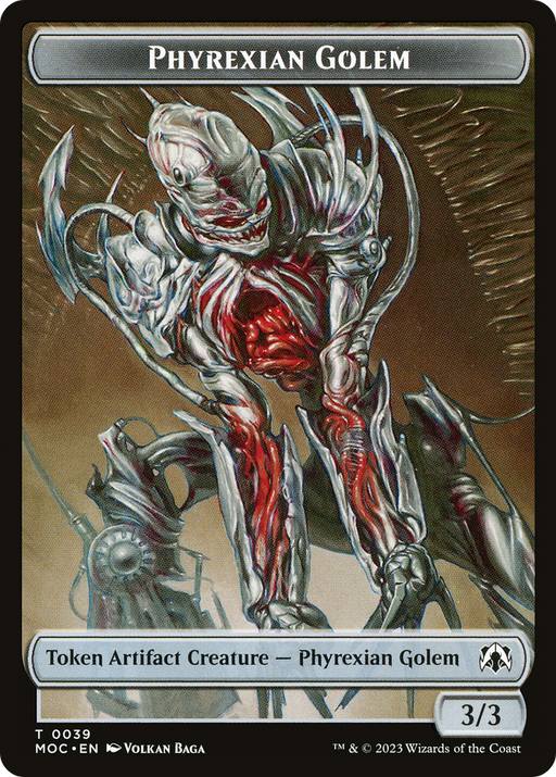 Phyrexian Golem (TMOC-039) [Tokens] March of the Machine Commander Tokens MTG Single Wizards of the Coast