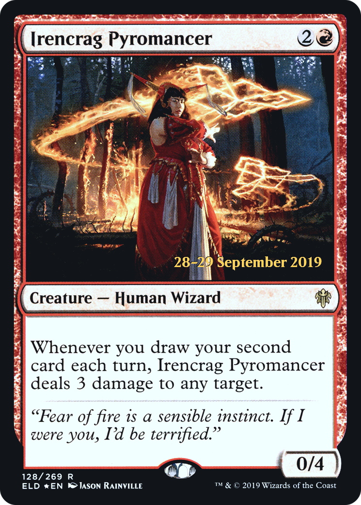 Irencrag Pyromancer (PRE-128) [Throne of Eldraine Promos] Foil MTG Single Wizards of the Coast