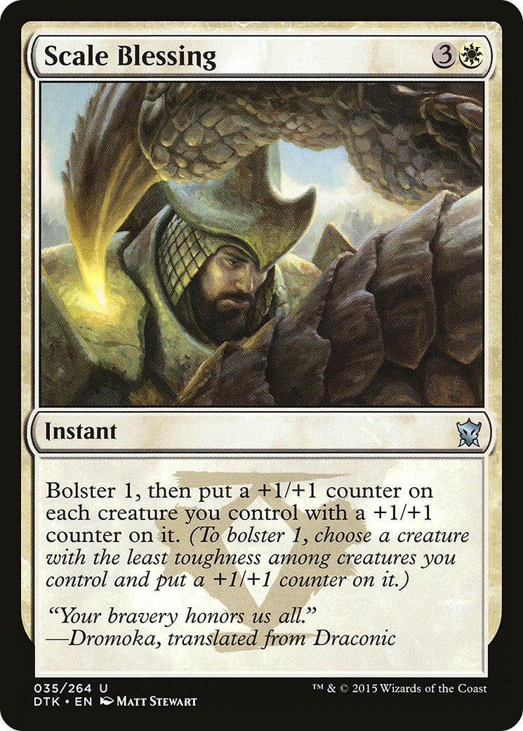 Scale Blessing (DTK-035) [Dragons of Tarkir] MTG Single Wizards of the Coast