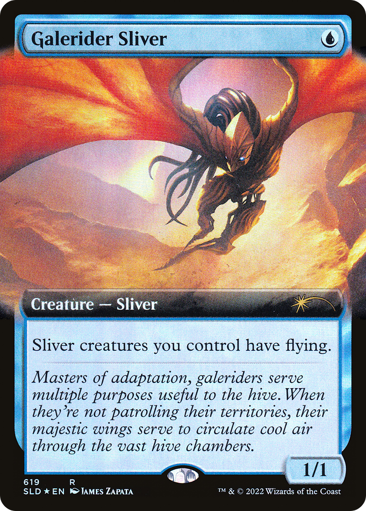 Galerider Sliver (SLD-619) [Secret Lair] Drop (Extended Art) Foil MTG Single Wizards of the Coast