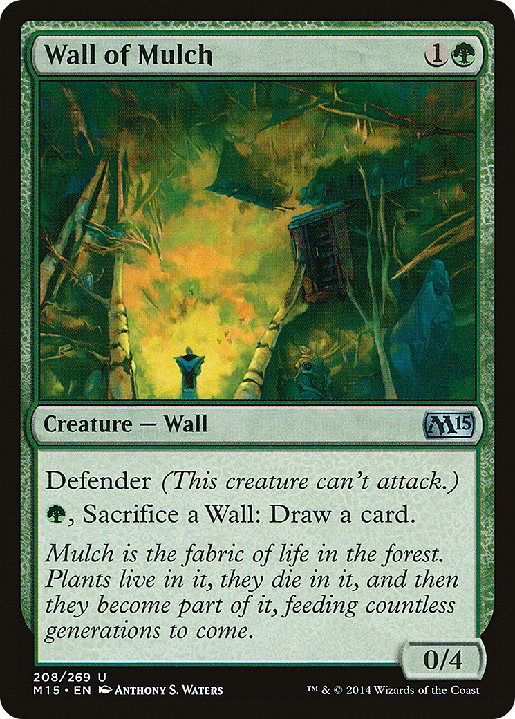 Wall of Mulch (M15-208) [Magic 2015] MTG Single Wizards of the Coast