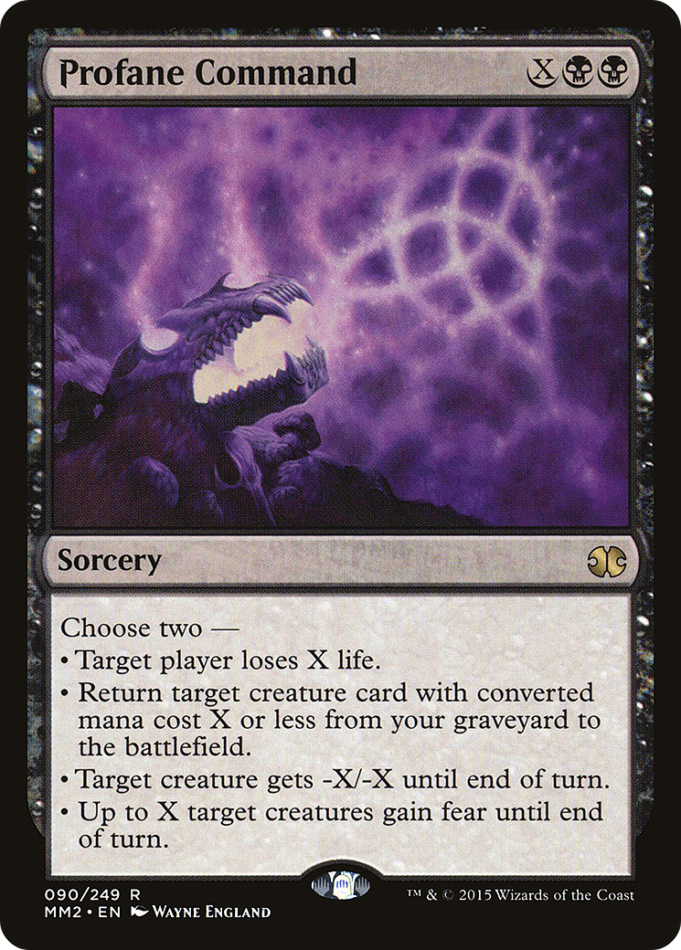 Profane Command (MM2-090) [Modern Masters 2015] MTG Single Modern Masters 2015