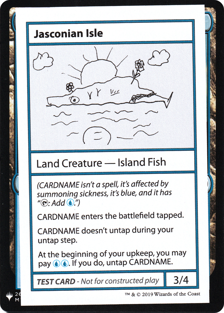Jasconian Isle (CMB1-) [Mystery Booster] Playtest Cards 2019 MTG Single Wizards of the Coast