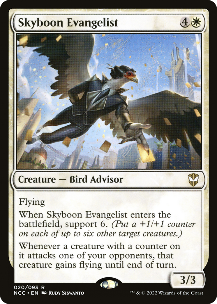 Skyboon Evangelist (NCC-020) [New Capenna Commander] MTG Single Wizards of the Coast