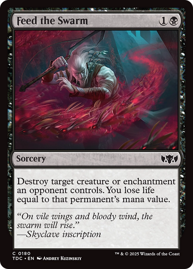Feed the Swarm (TDC-180) [Commander: Tarkir: Dragonstorm] MTG Single Wizards of the Coast