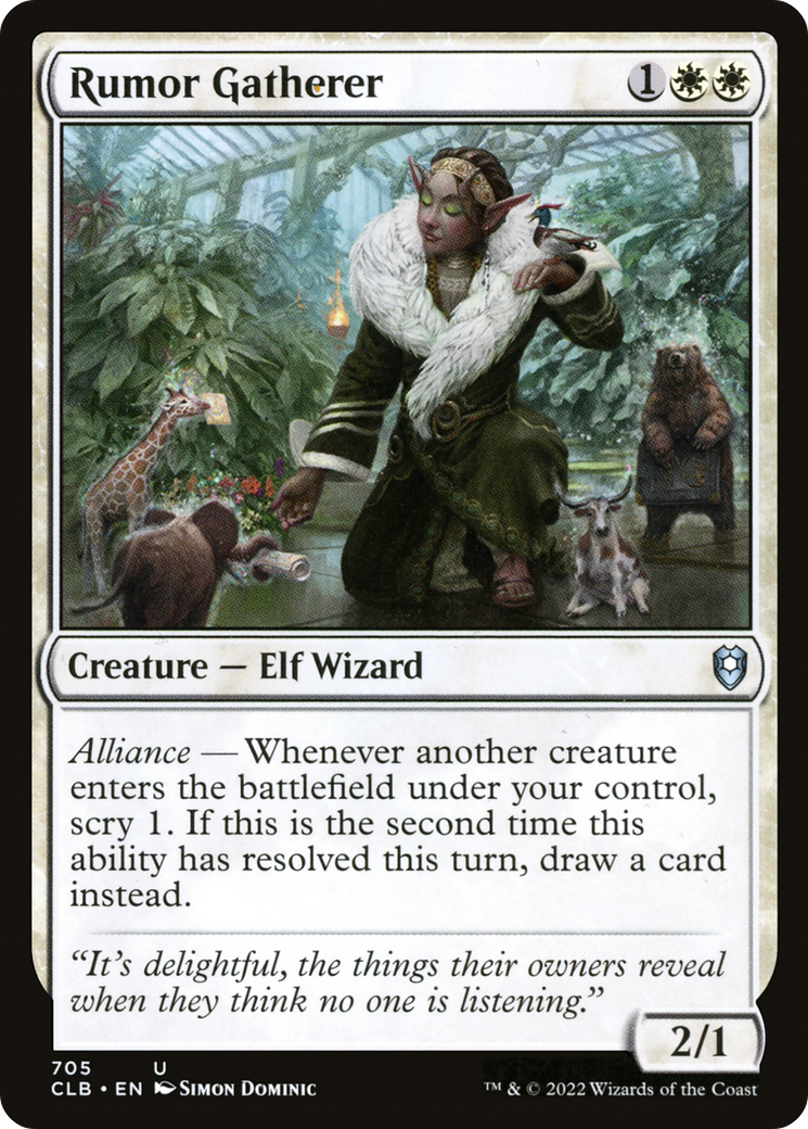 Rumor Gatherer (CLB-705) [Commander Legends: Battle for Baldur's Gate] MTG Single Wizards of the Coast