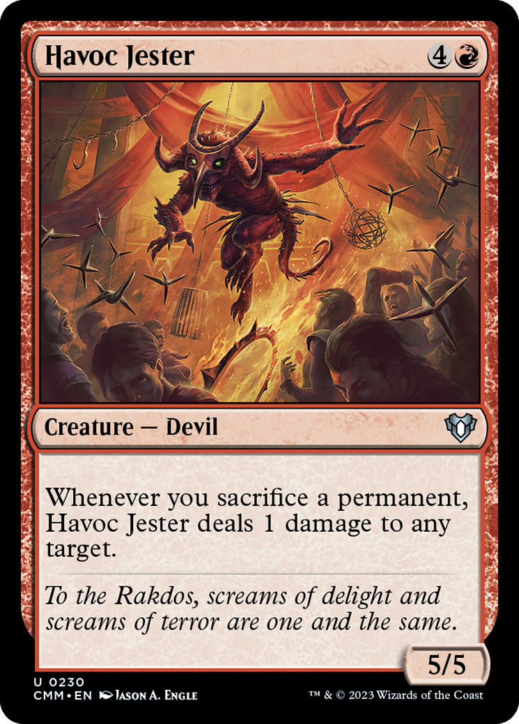Havoc Jester (CMM-230) [Commander Masters] MTG Single Wizards of the Coast